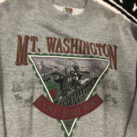 Vintage Mt. Washington Cog Railway Graphic Sweatshirt 🛤️ - Picture 2 of 3